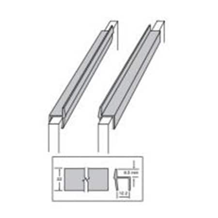 Custom Plastics Business Custom Plastics CPF 32501 2 0.5 in. File Rail for Drawer; 2 ft. - White CPF 32501 2